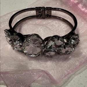 Crystal Statement Bracelet - Clear Crystal Accents